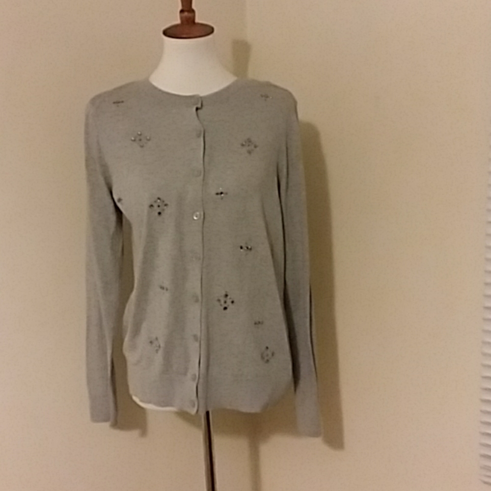 Loft gray cardigan